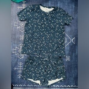 Lake pajamas short short set in stars size medium
